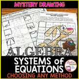Spring Easter Algebra 1 Solving Systems of Equations Myste