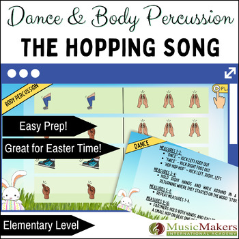 Preview of Spring Easter Body Percussion & Dance to "The Hopping Song" - Great for K-4