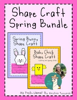 Preview of Spring / Easter Bundle Shape Crafts (Bunny & Baby Chick)