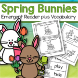 Spring Easter Bunnies Emergent Reader plus Vocabulary Cards