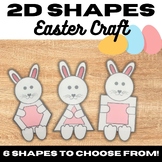 Spring Easter Bunny Math Craft Activity | 2D Shapes | Geometry