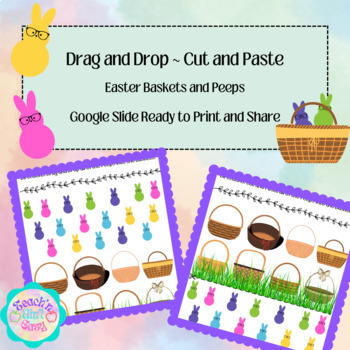 Preview of Spring/Easter Categorize or Sort Activity, Drag/Drop, Cut/Paste, CCSS