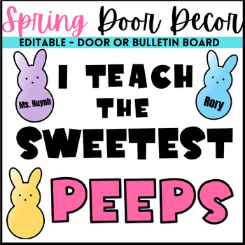 Preview of Spring Easter Door Decor or Bulletin Board