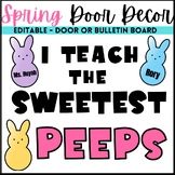 Spring Easter Door Decor or Bulletin Board