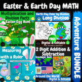 Spring Easter Earth Day Math BUNDLE Measurement Multiplica