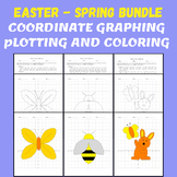 Spring & Easter Graphing Coordinates - Plotting Drawing An