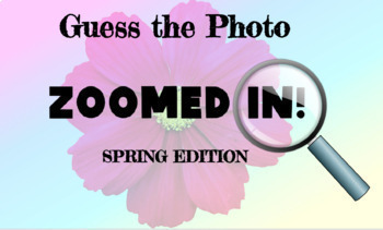 Preview of Spring Easter Guess the Zoomed in Picture Virtual Meeting Game