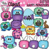 Warm Fuzzy Monster Clipart Spring Easter