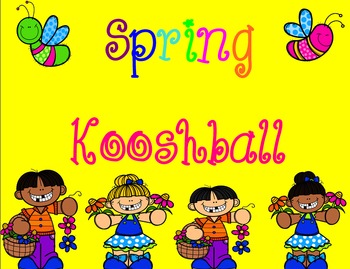 Preview of Spring/ Easter Kooshball game for SMARTboard