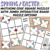 Spring Easter Matching Edge Square Puzzles! Cut and Paste