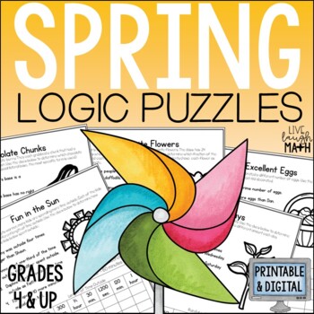 Preview of Spring & Easter Math Logic Puzzle for Enrichment & Early Finishers