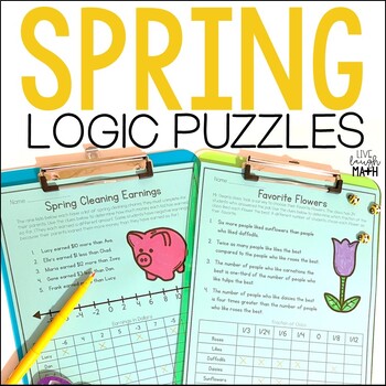 Preview of Spring & Easter Math Logic Puzzle for Enrichment & Early Finishers