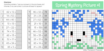 Easter Coding Worksheets Egg Basket Picture Reveal Pixel Art -  Finland