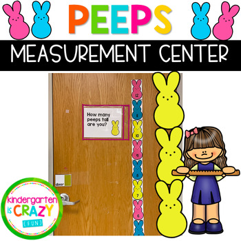 Preview of Spring Easter Peeps Measurement Center Activity