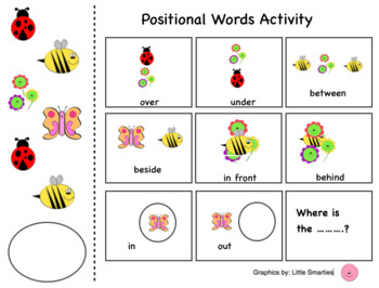 Preview of Spring / Easter Positional Words