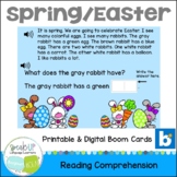 Spring Easter Reading Comprehension | Printable & Digital 