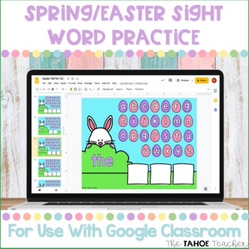 Preview of Spring/Easter Sight Words for Use With Google Classroom™