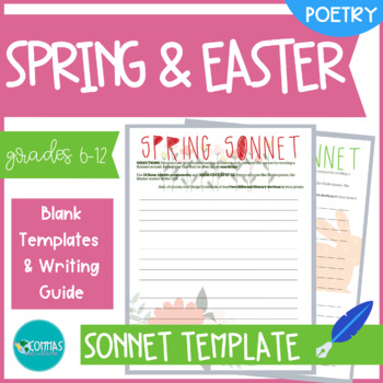 Preview of Spring and Easter Sonnet Templates (2-Pack)