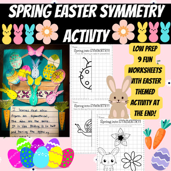 Preview of Spring Easter Symmetry Activity
