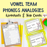 Spring Easter Themed Phonics Activities for Vowel Team Dig