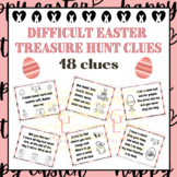 Easter hard scavenger eggs Hunt context clues task cards g