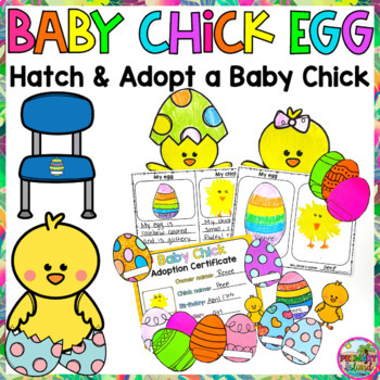 Preview of Spring Egg Easter Activity: Hatching your Own Chick Eggs with Craft