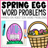 Spring Easter Egg Math Craft Addition Word Problems | East