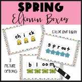 Spring Elkonin Boxes, Word Chains, & Tap, Map, Write