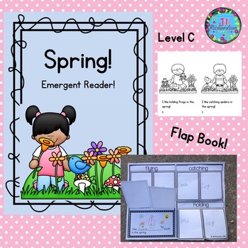 Preview of Spring Emergent Reader Activiites  ESL Preschool Kindergarten First Grade