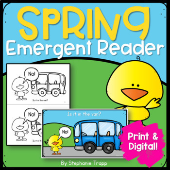 Preview of Spring Emergent Reader Print and Digital