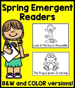 Preview of Spring Emergent Readers | Spring Sight Word Readers |
