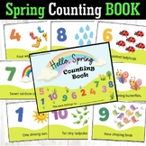 Spring Emergent reader Counting Book , Math Reader , Spring Vocabulary