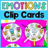 Feelings and Emotions Clip Cards - Spring Matching Emotion