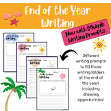 Spring End of Year Writing Prompts for K-5 Creative Writing