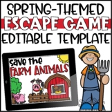 Spring Escape Room Editable Template