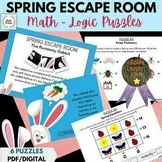 Spring Escape Room- Spring Break Escape Room-Math and Logi