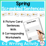 Scrambled Sentences Spring Themed Sentence Building Writin