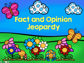 Preview of Spring Fact and Opinion Jeopardy!