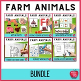 Spring Farm Animal Literacy and Math Bundle! 30% off!