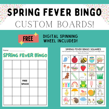 Preview of Spring Fever Bingo: Custom Boards!