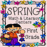 Spring First Grade Math And Literacy Centers