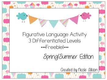 Preview of Spring Differentiated Figurative Language {Freebie!}