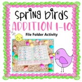 Spring File Folder Activity: Addition 1-10