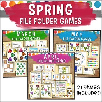 Preview of Spring File Folder Game Bundle