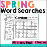 Spring Word Search Puzzles for Vocabulary and Phonics Practice