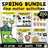 Spring Preschool Fine Motor Activities BUNDLE