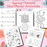 Spring Fine Motor Activities, Easter Crafts, Prewriting Li