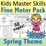 Spring Fine Motor Activities Pack - (With Math and Sight Words)