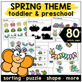 Spring Fine Motor Skills Worksheet Activities Cut and Past