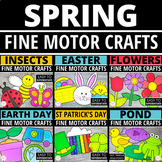 Spring Cut & Paste Fine Motor Crafts Bumble Bee Lady Bug F